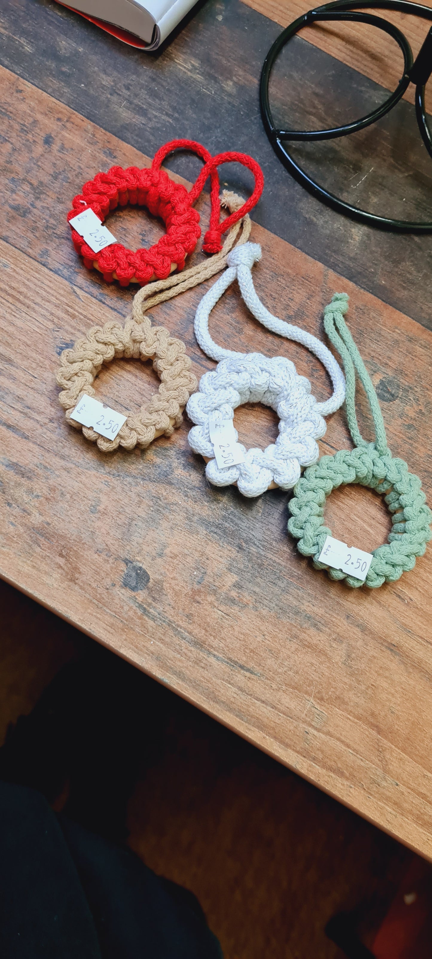 Rope loop ornaments