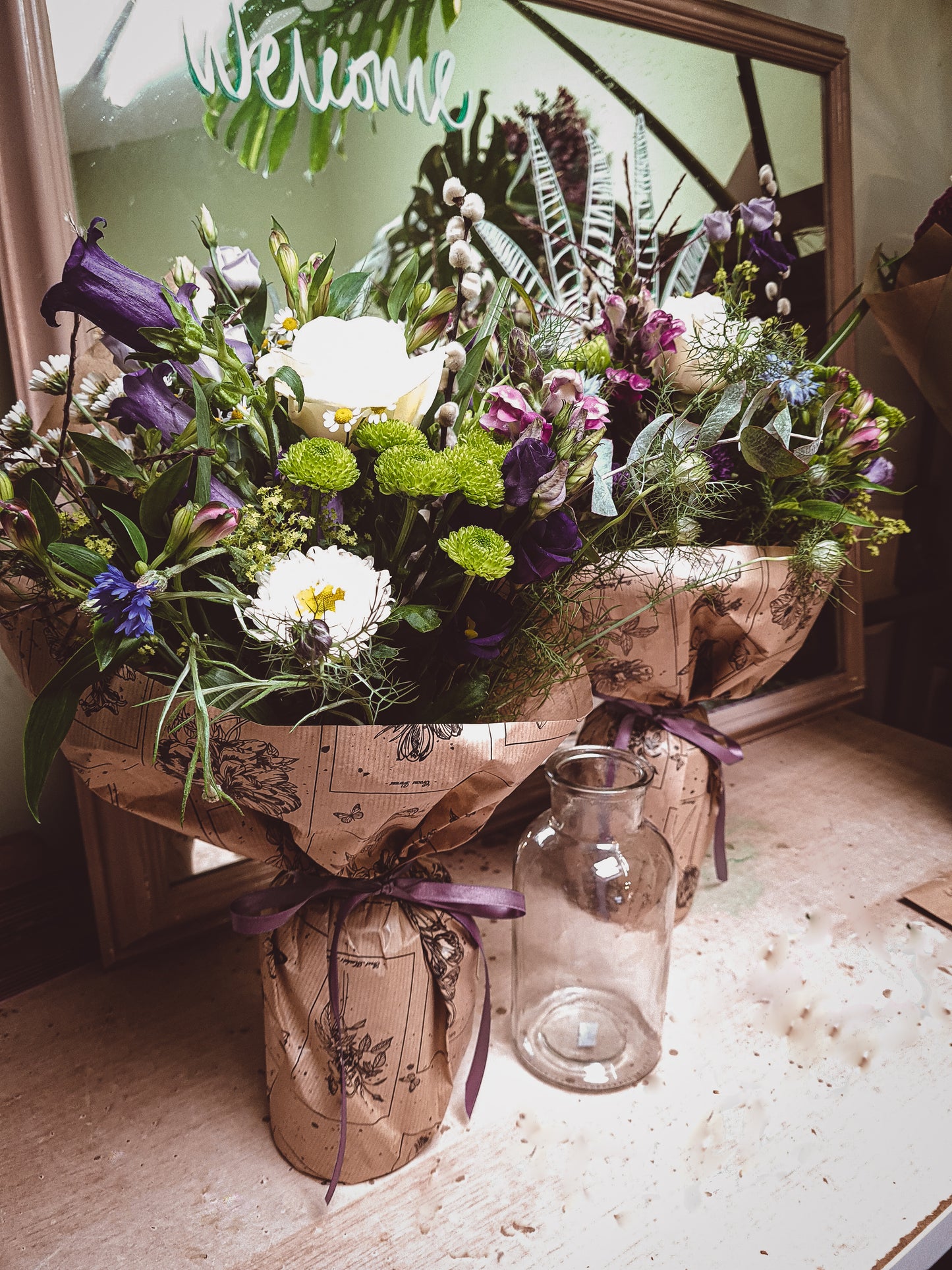 Floral Bouquet in Water